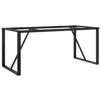 vidaXL Valgomojo stalo kojos, 160x80x73cm, plieninis, O formos rėmas
