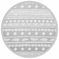 vidaXL Lauko kilimas, ARAKIL pilkos spalvos, 120cm skersmens, PP