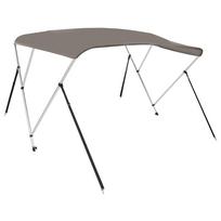 vidaXL Bimini viršaus stogelis, pilkas, 183x180x137cm, 3 lankų rėmas