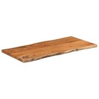 vidaXL Stalviršis, 80x40x2,5cm, akacijos masyvas, su gyvu kraštu