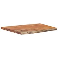 vidaXL Stalviršis, 70x60x2,5cm, akacijos masyvas, su gyvu kraštu