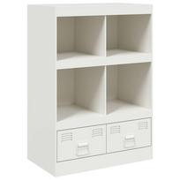 vidaXL Komoda, baltos spalvos, 67x39x95cm, plienas