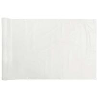 vidaXL Privatumo suteikianti balkono pertvara, balta, 400x120cm, PVC
