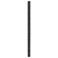 vidaXL Membrana nuo piktžolių, juodos spalvos, 2x25m, PP