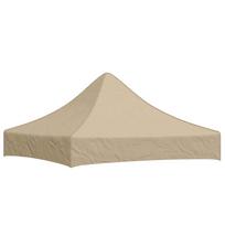 vidaXL Proginės palapinės stogas, smėlio spalvos, 2x2m, 270 g/m²