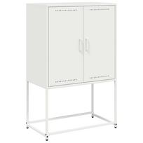 vidaXL Komoda, baltos spalvos, 68,5x38,5x107cm, plienas