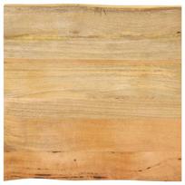 vidaXL Stalviršis, 80x80x2,5cm, mango medienos masyvas, su gyvu kraštu