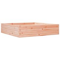 vidaXL Sodo lovelis, 100x100x23cm, douglas eglės medienos masyvas