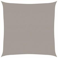 vidaXL Burė nuo saulės, šviesiai siva, 5x5m, HDPE, 160g/m², kvadratinė