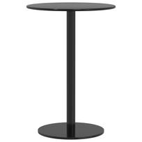 vidaXL Sodo stalas, juodos spalvos, skersmuo 50x72cm, plienas