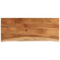 vidaXL Stalviršis, 90x40x3,8cm, akacijos masyvas, su gyvu kraštu