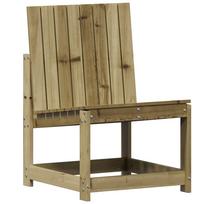 vidaXL Sodo kėdė, 50,5x55x77cm, impregnuota pušies mediena