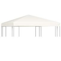 vidaXL Viršutinis pavėsinės uždangalas, 310 g/m², 3x3m, baltas