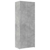 vidaXL Komoda, betono pilkos spalvos, 70x42,5x185cm, apdirbta mediena