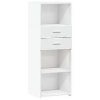 vidaXL Komoda, baltos spalvos, 45x42,5x124cm, apdirbta mediena