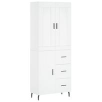vidaXL Komoda, baltos spalvos, 69,5x34x180cm, apdirbta mediena