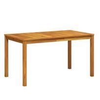 vidaXL Sodo stalas, 140x80x74cm, akacijos medienos masyvas
