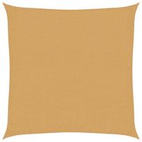 vidaXL Burė nuo saulės, smėlio, 2,5x2,5m, HDPE, 160g/m², kvadratinė