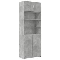 vidaXL Spintelė daiktams, betono, 80x42,5x225cm, apdirbta mediena