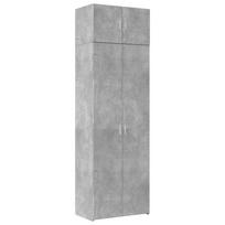 vidaXL Spintelė daiktams, betono, 70x42,5x225cm, apdirbta mediena