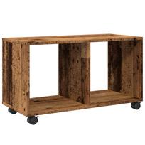 vidaXL Spintelė su ratukais, sendintos medienos, 72x33x42,5cm, mediena