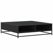 vidaXL Kavos staliukas, juodas, 100x100x30cm, apdirbta mediena/metalas