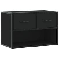vidaXL Televizoriaus spintelė, juoda, 60x31x39,5cm, mediena ir metalas