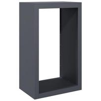 vidaXL Stovas malkoms, antracito spalvos, 60x40x100cm, plienas