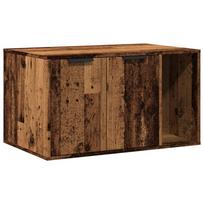 vidaXL Kačių kraiko dėžės spintelė, medienos, 80x50x45cm, mediena