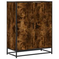 vidaXL Spintelė batams, dūminio ąžuolo, 75x38x97,5cm, mediena/metalas