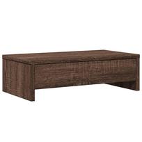 vidaXL Monitoriaus stovas su stalčiais, rudas, 50x27x15cm, mediena