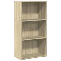 vidaXL Knygų spinta, sonoma ąžuolo, 60x30x114cm, apdirbta mediena