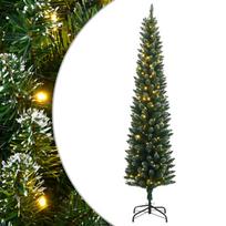 vidaXL Dirbtinė siaura Kalėdų eglutė, 300 LED, 180cm