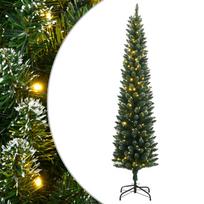 vidaXL Dirbtinė siaura Kalėdų eglutė, 300 LED, 240cm