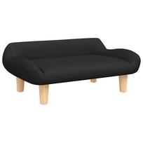 vidaXL Vaikiška sofa, juodos spalvos, 70x40x24cm, audinys