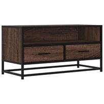 vidaXL Televizoriaus spintelė, ruda, 80x34,5x40cm, mediena ir metalas