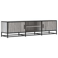 vidaXL Televizoriaus spintelė, pilka, 160x35x41cm, mediena ir metalas