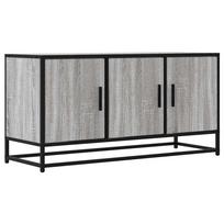 vidaXL Televizoriaus spintelė, pilka, 100x35x50cm, mediena ir metalas