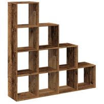 vidaXL Pertvara/knygų spinta, medienos, 131,5x29x131,5cm, 4 aukštų