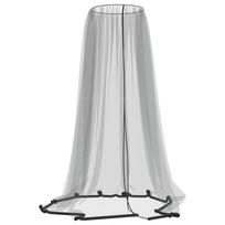 vidaXL Tinklelis nuo uodų skėčiui, juodas, Φ300x230cm, 220 tinklas