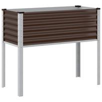 vidaXL Sodo vazonas, rudas, 100x45x90cm, plienas