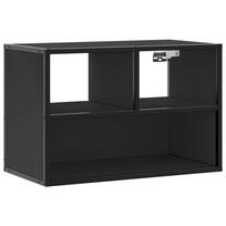 vidaXL Televizoriaus spintelė, juoda, 60x31x39,5cm, mediena ir metalas