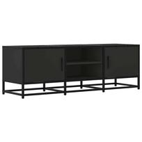 vidaXL Televizoriaus spintelė, juoda, 120x35x41cm, mediena ir metalas