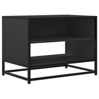 vidaXL Televizoriaus spintelė, juoda, 61x40x46cm, mediena ir metalas