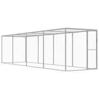 vidaXL Narvas katėms, 6x1,5x1,5m, galvanizuotas plienas