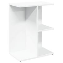 vidaXL Naktinis staliukas, balta, 46,5x29x61cm, apdirbta mediena