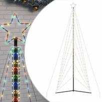 vidaXL LED Kalėdų eglutė 861 LED Spalvinga 478 cm