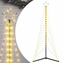 vidaXL LED Kalėdų eglutė 363 LEDs Šilta Balta 182 cm