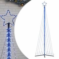 vidaXL LED Kalėdų eglutė 495 LED Mėlyna 300,5 cm