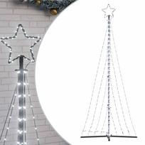 vidaXL LED Kalėdų eglutė 447 LED Šalta Balta 250 cm